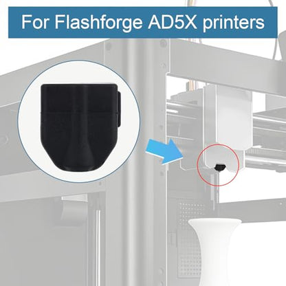 4pcs Hot End Silicone Socks for Flashforge AD5X 3D Printer, Extruder Hotend Silicone Sleeves Heat-Resistant Covers Accessories for Flashforge AD5X 3D Printer (Black) - style: 4pcs Silicone Socks
