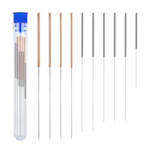10 PCS 3D Printer Nozzle Cleaning Kit, 0.15/0.2/0.25/0.3/0.35/0.4/0.5/0.6/0.8/1.0mm Stainless Steel Nozzle Cleaning Needles, 3D Printer Nozzle Cleaner Tool for 3D Printer Accessory - size: 0.15/0.2/0.25/0.3/0.35/0.4/0.5/0.6/0.8/1.0mm