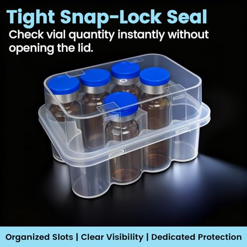 Twin-Pack 3mL Peptide Fridge Vial Organizer - color: A1