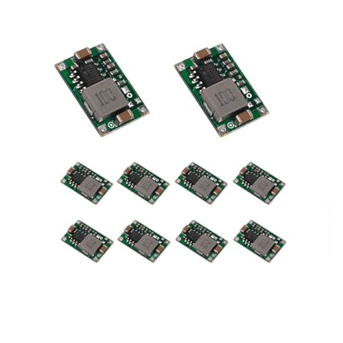 10 Pack MP1584EN 5V Buck Converter Module, Mini360 DC-DC Step Down Voltage Regulator Board 1.8A Output, Wide 5-23V Input for Arduino, RC Models, DIY Electronics - style: 10pcs-5V