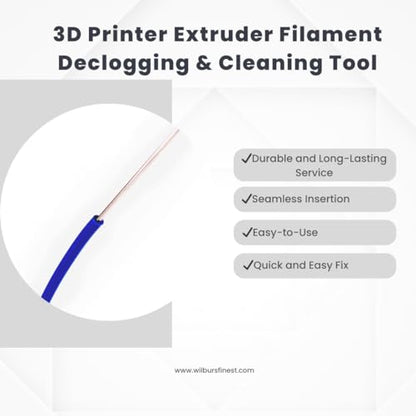 3D Printer Extruder Filament Declogging & Cleaning Tool! (5pc Rods)