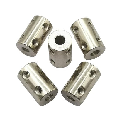 5Pcs 5mm to 6mm Bore Rigid Coupling Set,Steel Rigid Motor Shaft Coupler Adapter with Screws for CNC Machine 3D Printer RC Motor Accessories and DIY - size: 5mm to 6mm