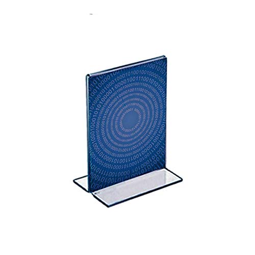 Azar 152729 4-Inch Width by 5-Inch Height Vertical Double Sided Stand Up Acrylic Sign Holder, 10-Pack - size: 4 in W x 5 in H