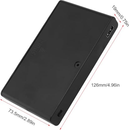 8 x 12V AA Battery Holder Case Box with Built in USB Port and ON/Off Switch and Leads Wire Cover for Strip Lights Toys Door Lock Black