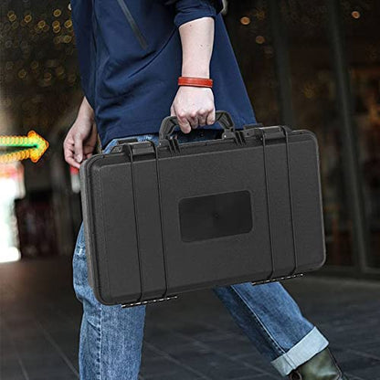 TORIBIO Hard Carrying Case with Foam Shockproof Storage 17"x10.3"x3.5" - size: 17" x 10.3" x 3.5"