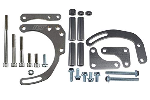 ICT Billet SBC Alternator/Power Steering Pump Accessory Drive Bracket Kit for Double Hump Heads 305 327 350 383 5.0L 5.7L V8 Designed & Manufactured in the USA 551576