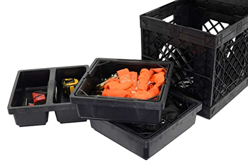 Tradesman Utility Kit (Tradesman Single Black crate - Sky Blue tray) - color: Tradesman Single Black crate - Sky Blue tray