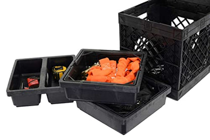 Tradesman Utility Kit (Tradesman Single Black crate - Sky Blue tray) - color: Tradesman Single Black crate - Sky Blue tray