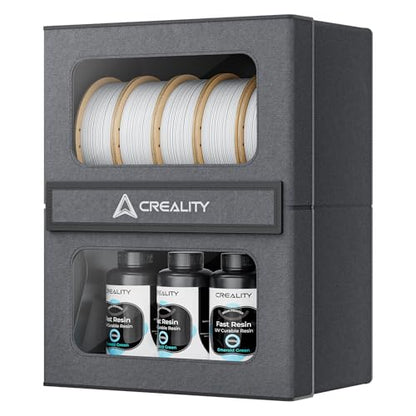 Creality Filament Storage Box 10KG, 3D Filament Dryer with Magnetic Closure, Moisture-Proof & Damp-Proof, Large Capacity Rack & Resin Sealed Dust Cover, Easy Access - style: Filament Storage Box 10kg Capacity