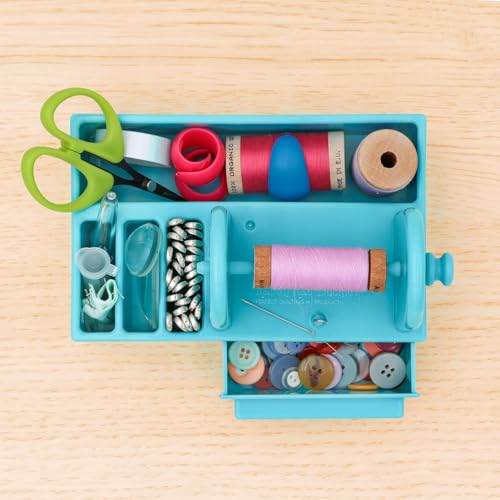 Karen Kay Buckley® Perfect Sewing Caddy, Portable, Organize Sewing Notions, Quilting Supplies, Patchwork, Needlework, Crossstitch, EPP, Appliqué, Needles, Thread, Scissors, Pins, Seam Ripper, Bobbins