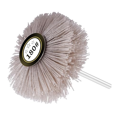Nylon Wheel Brush, 180 Grit, 6mm Shank - style: 1Pcs 180#