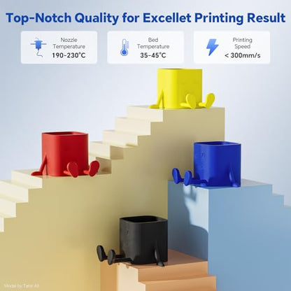 PLA PRO 3D Printing Filament 1.75mm 1KG Red - color: 1*red