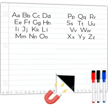 Giant Magnetic Notebook Paper, 24 x 28 in Dry Erase Magnetic Lined Paper - size: Notebook Paper - 24 x 28 in