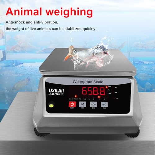 UXILAII Professional Waterproof Scale Stainless Steel Scale 110V 30kg 1g - size: 30kg1g(66lb)