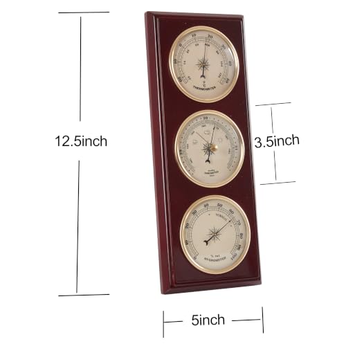 Traditional Cherry Wood Weather Station 12.5 * 5 inch