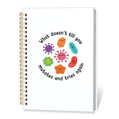 Funny Science Spiral Notebook,Sarcastic Gifts Journal for Women,A5 - color: Funny