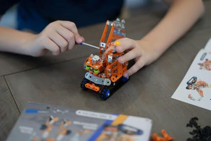 Erector Set for Boys & Girls - Metal Model Kits for Adults, Teens & Advanced Kids - Stem Toys - Build A Robot or Excavator - Educational & Engineering Toys - Building Kit | 389 pcs
