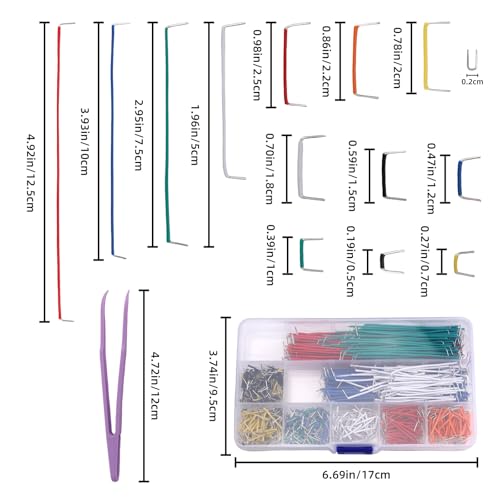840Pcs Breadboard Jumper Wires Kit,PCB Breadboard Connecting Line Cables,14 Vaules 2-125mm Solderless Flexible Breadboard Wire Kit,Circuit Board Breadboard Wires Assortment
