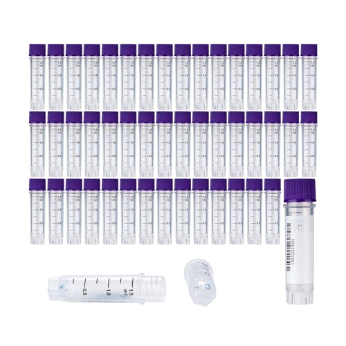 1.5ml Cryovials, Side-Coded, External Thread, Purple, 500Pcs - color: Purple, size: 1.5ml