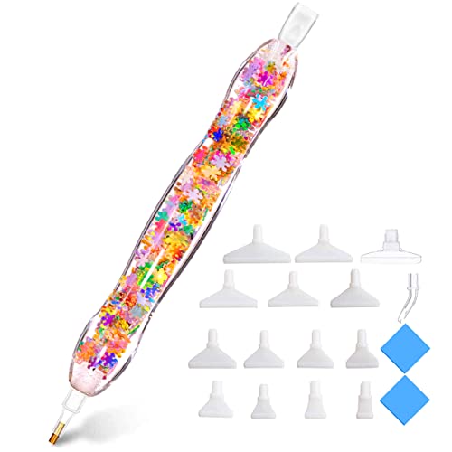 Praise V Do 5D Diamond Painting Art Drill Rhinestone Gem Picker Tools Pen Accessories for Diamond Art Painting, Nail Art, Bead Dot Art Snow - color: Colorful Snow