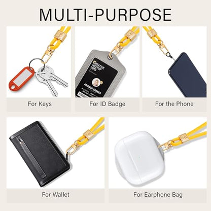 Fishent Lanyard, Cute Neck Lanyards for Keys ID Badges Holder, Keychain Key Teacher Lanyard with Safety Breakaway Buckle for Women Men, Pineapple - color: Pineapple