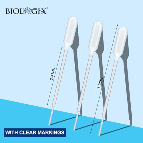 500Pcs 1ml Plastic Transfer Pipettes, Sterile Dropper Pipette - size: 162mm, 1ml