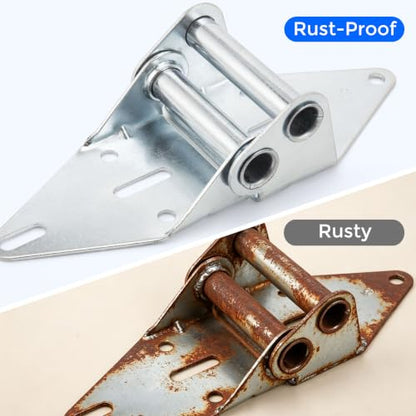 2-Pack #3 Garage Door Hinges, Heavy Duty 14 Gauge Galvanized Steel - size: #3