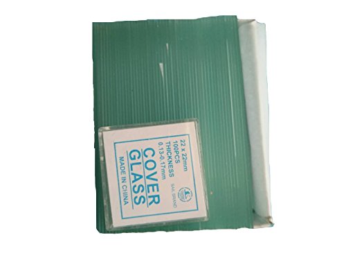 MUHWA 50PCS Blank Microscope Slides and 100 PCS 22mmx22mm Square Cover Glass (7101 Non-Frosted) - style: Non-Frosted