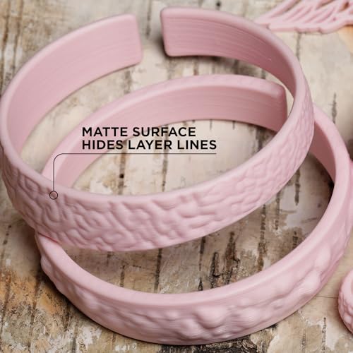 Polymaker Matte PLA Filament Sakura Pink 1.75mm 1kg 3D Printing Filament, PolyTerra 3D Printer PLA Filament - color: Sakura Pink, size: 1kg