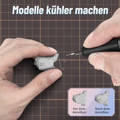 stedi Model Scriber Chisel,Tungsten steel Blades 0.15mm,for Modeling Hobby - style: Blue+0.15mm