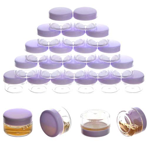 5 Gram Sample Containers with Lids, Small Travel Size Containers - color: Purple