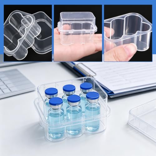 10-Pack 3mL Vial Storage Case, 6-Slot Insulin & GLP-1 Organizer - size: 3ml 6-slot 10pcs