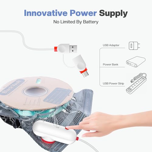 Vacbird Filament Vacuum Storage Kit with USB Pump, 20 Pack Light-Proof Vacuum Sealed Bags for 3D Filament, Spool Sealing for Keeping Dry and Clean (12.6 * 13.38 in) - size: 20 black bags + USB pump