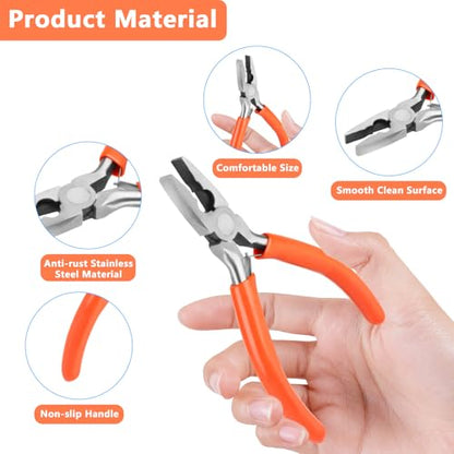 Cutting Pliers, Wire Jewelry Making Tools - color: Orange-cutting Pliers