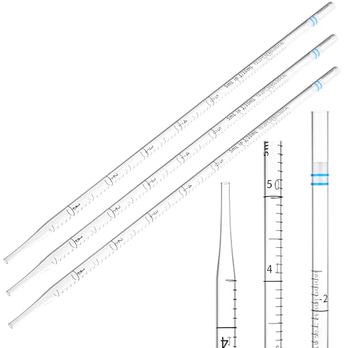 5 mL Filtered Serological Pipettes, Sterile Disposable Graduated Lab Pipettes for Sample Collection, Individually Wrapped, Pack of 100 - size: 5ml-100pcs