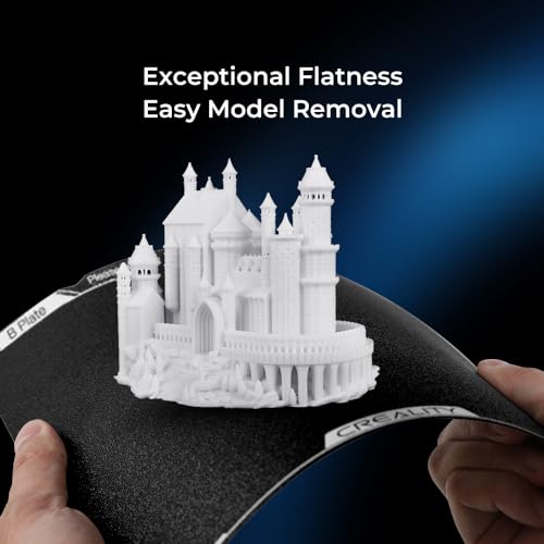 SainSmart Official Creality K1 Texture PEI Build Plate Kit, Flexible Spring Steel Platform with Power Coating PEI Surface and Magnetic Base Sheet Kit for K1, Ender 3 V3 SE/KE, CR-10 SE, 235x235mm - style: K1 Texture PEI