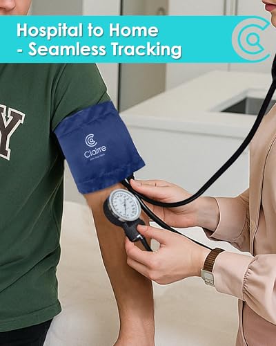 Manual Blood Pressure Cuff for Home Medical BP Monitoring Navy Blue - color: Blue, style: Without Stethoscope