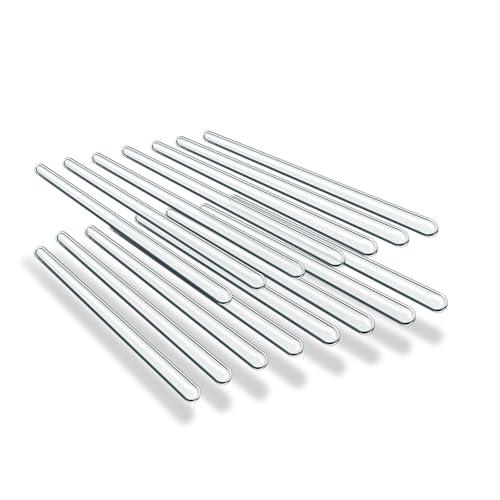 15 Pack Glass Stirring Rods, 5mm x 6 Inch, Borosilicate Glass Stir Sticks - size: 6 inch 5 mm
