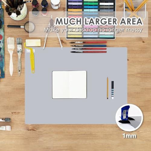 31.5" x 23.6" Extra Large Silicone Mat for Resin Casting, Crafts and Epoxy - color: Gray