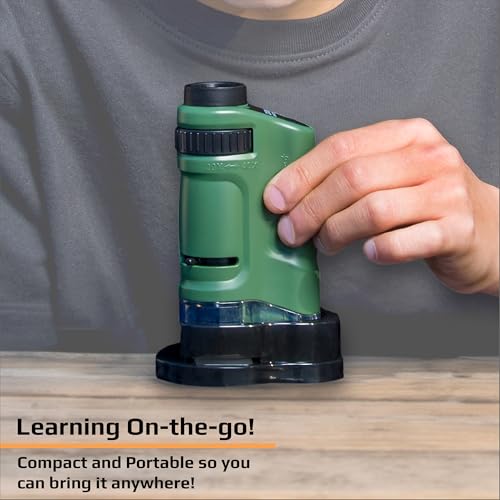 Carson MicroBrite 20x-40x LED Lighted Pocket Microscope for Learning, Education and Exploring - Set of 6 (MM-24MU) - size: Pack of 6