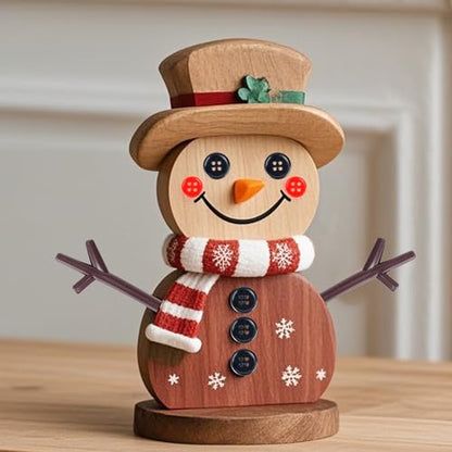 Marrywindix 400 Pieces Christmas Snowman DIY Craft Buttons Kit 40 Carrot Noses Buttons 40 Mini Black Magician Hats 240 Tiny Buttons and 80 Trigeminal Hand for Christmas Party Supplies