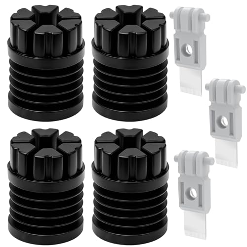 7pcs Scraper Silicone Shock-Absorbing Pad Set for Bambulab P1 Series 3D Printers | Precision Metal Cutting Blades Protective Cover | Prevent Filament Jams Compatible Accessories