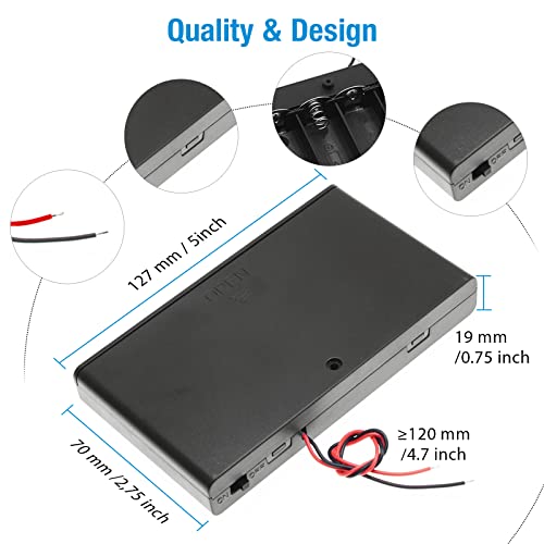 2 Set 8 x AA Thicken Battery Holder Base Box - size: 2Pcs, style: 8×AA