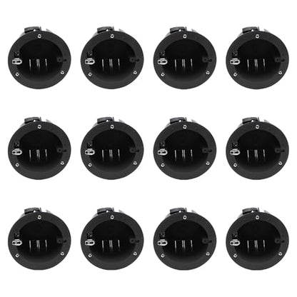 4" Round 18 cu in PVC Outlet Box, Black 12-Pack - color: Round, size: 12