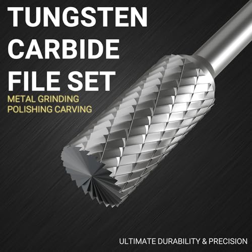 CATITO 20Pcs Carbide Burr Set 1/8" Shank Die Grinder Bits Rotary File Rasp Attachments Cutting Burrs Metal Grinding Engraving Porting - size: 20PCS-2