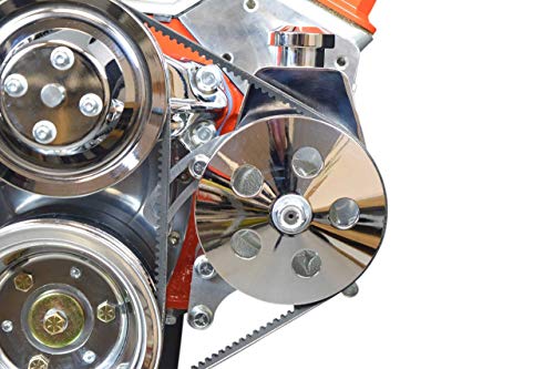 ICT Billet SBC Billet Adjustable Alternator Power Steering Bracket Kit LWP Chevy Small Block 551476