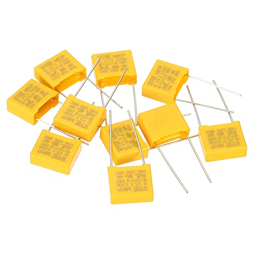 PATIKIL Safety Capacitors, 10 Pack 0.047uF AC 310V 10mm Pin Pitch 13x11x5mm Polypropylene Film Capacitor Assortment Kit for DIY Electronic Products - style: 0.047 uF