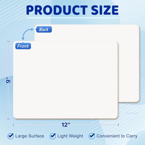 24Pack White Board Dry Erase Boards, Double Sided Small White Board