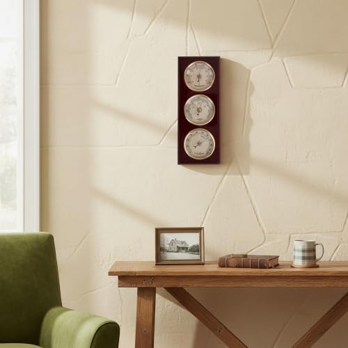Traditional Cherry Wood Weather Station 12.5 * 5 inch