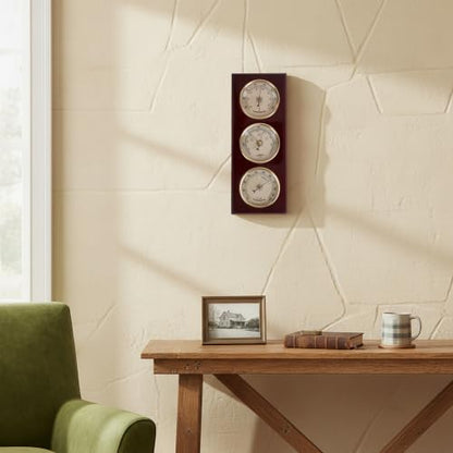 Traditional Cherry Wood Weather Station 12.5 * 5 inch